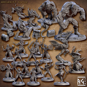 Arcanist Guild Miniatures (Full Set) | Fantasy D&D Miniature | Artisan Guild TabletopXtra