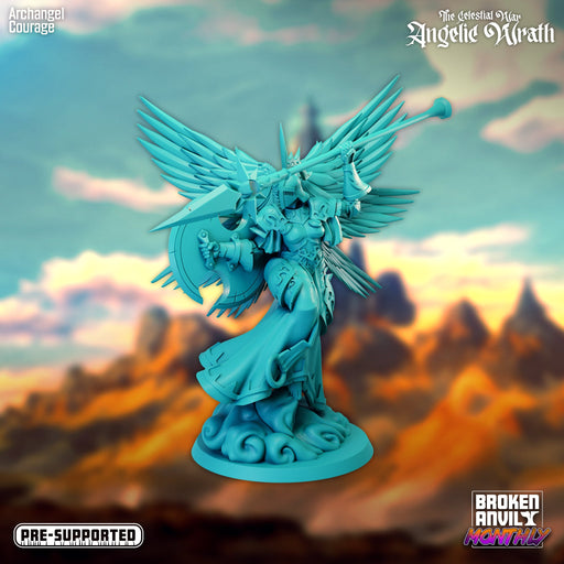 Archangel Courage | The Celestial War Angelic Wrath | Tabletop RPG Miniature TabletopXtra
