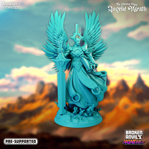 Archangel Knowledge | The Celestial War Angelic Wrath | Tabletop RPG Miniature TabletopXtra