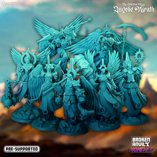 Archangel Miniatures | The Celestial War Angelic Wrath | Tabletop RPG Miniature TabletopXtra