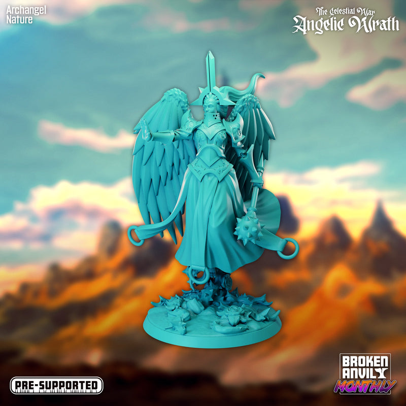 Archangel Nature | The Celestial War Angelic Wrath | Tabletop RPG Miniature TabletopXtra