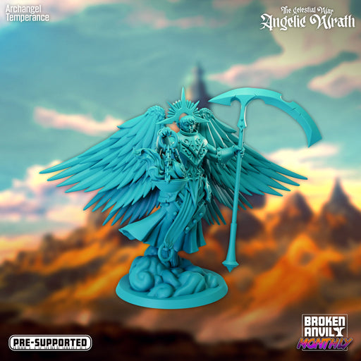 Archangel Temperence | The Celestial War Angelic Wrath | Tabletop RPG Miniature TabletopXtra