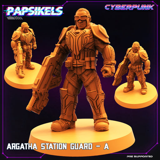 Argatha Station Guard A | Law Breakers | Sci-Fi Miniature | Papsikels TabletopXtra