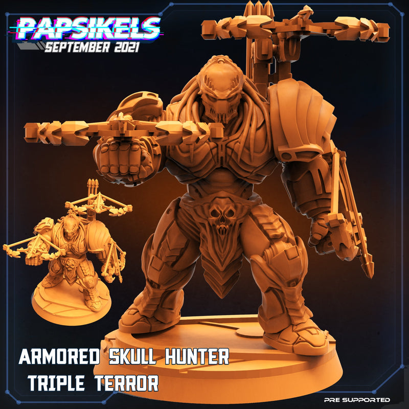 Armoured Skull Hunter Miniatures | Skull Hunters Vs Exterminators | Papsikels