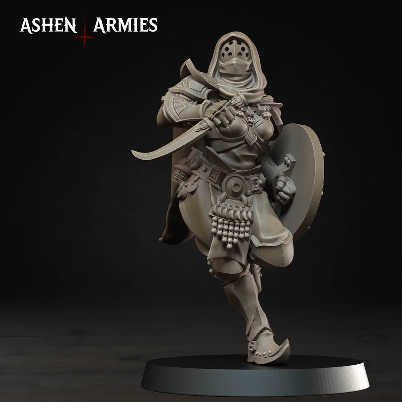 Female Assassin Gilded Dominion | Trench Grimdark | Ashen Armies