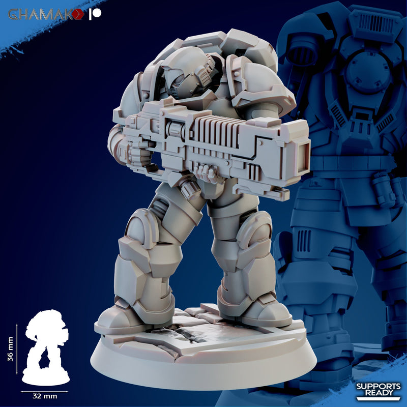 Assault Plasmatic Devastation Miniatures | Brotherhood | Fantasy Miniature | Ghamak TabletopXtra