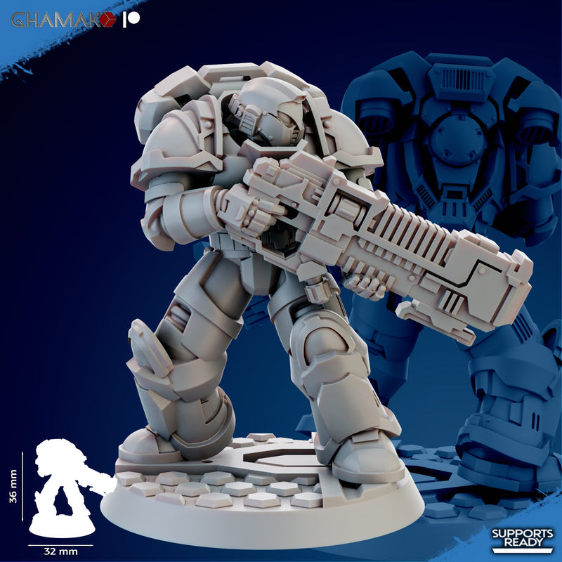 Assault Plasmatic Devastation Miniatures | Brotherhood | Fantasy Miniature | Ghamak TabletopXtra