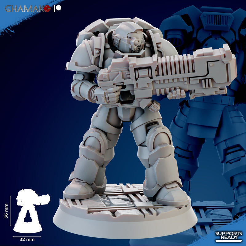 Assault Plasmatic Devastation Miniatures | Brotherhood | Fantasy Miniature | Ghamak TabletopXtra