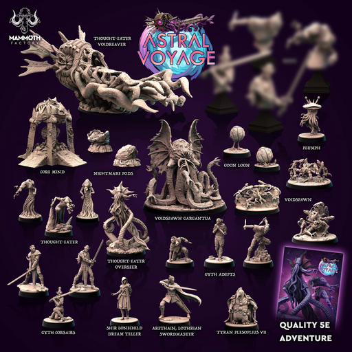 Astral Voyage Miniatures (Full Set) | Fantasy Tabletop Miniature | Mammoth Factory TabletopXtra