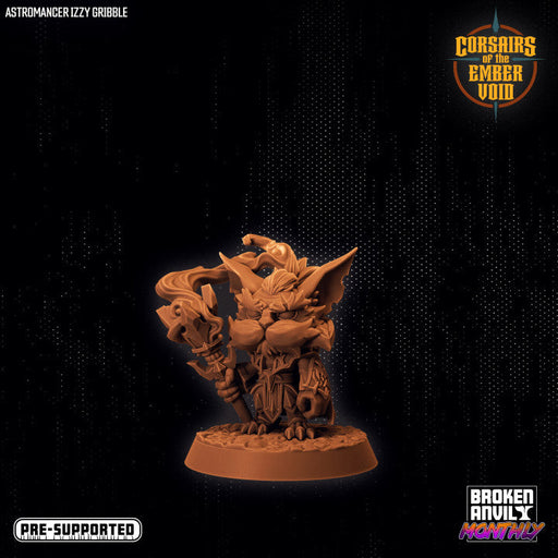 Astromancer Izzy Gribble | Corsairs of the Ember Void | Tabletop RPG Miniature TabletopXtra
