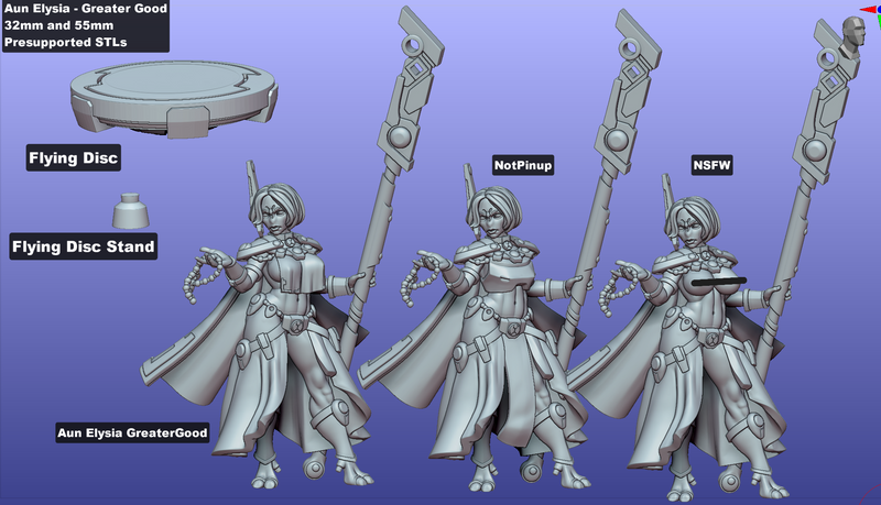 Aun Elysia of the Greater Good | Fantasy Pin-Up | Gaz Minis | [Multi-Listing]