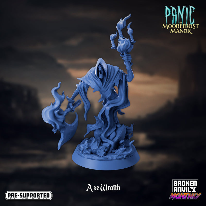 Axe Wraith | Panic at Moorefrost Manor | Tabletop RPG Miniature TabletopXtra