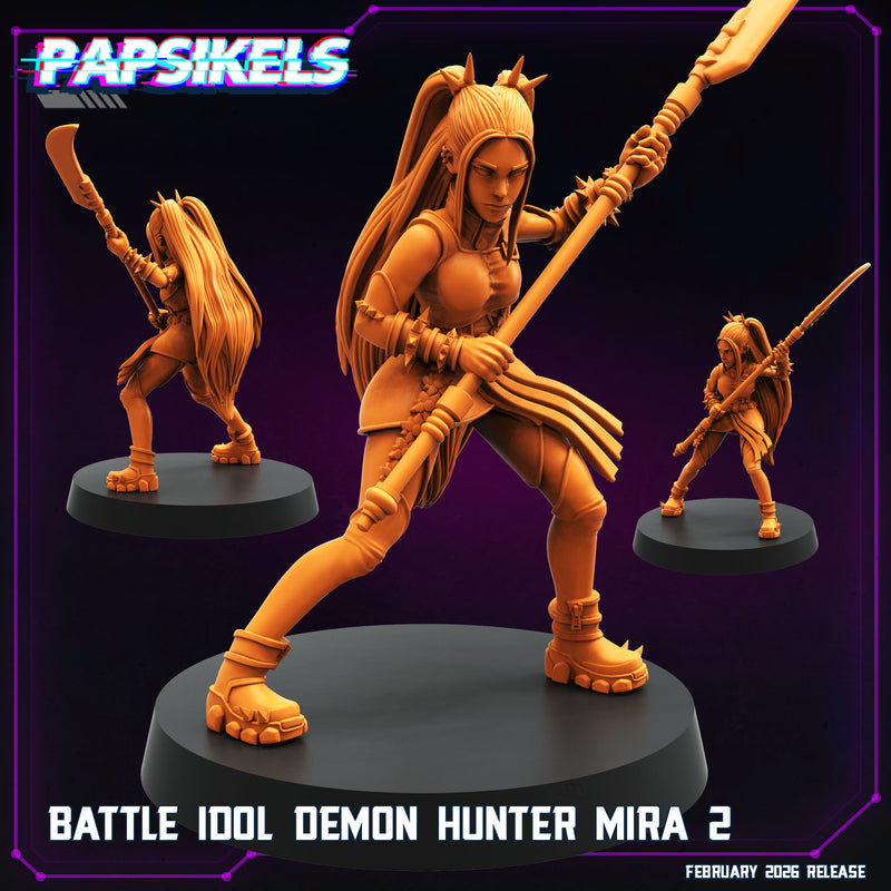 Battle Idol Demon Hunter Miniatures | Cyberpunk | Papsikels