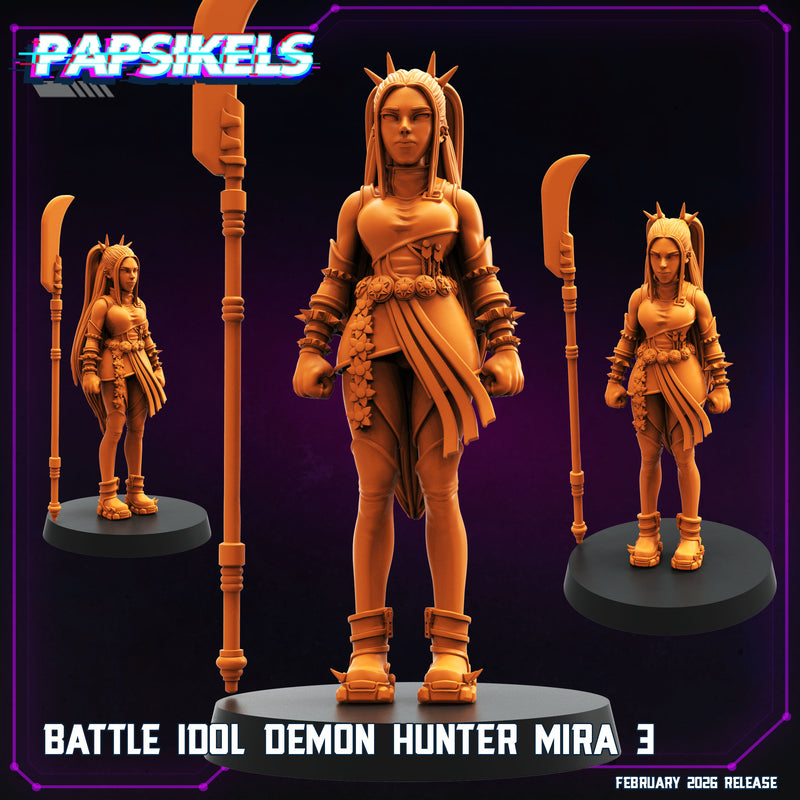 Battle Idol Demon Hunter Miniatures | Cyberpunk | Papsikels
