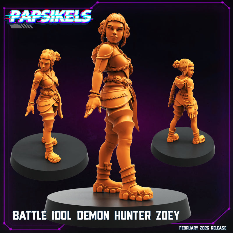 Battle Idol Demon Hunter Miniatures | Cyberpunk | Papsikels