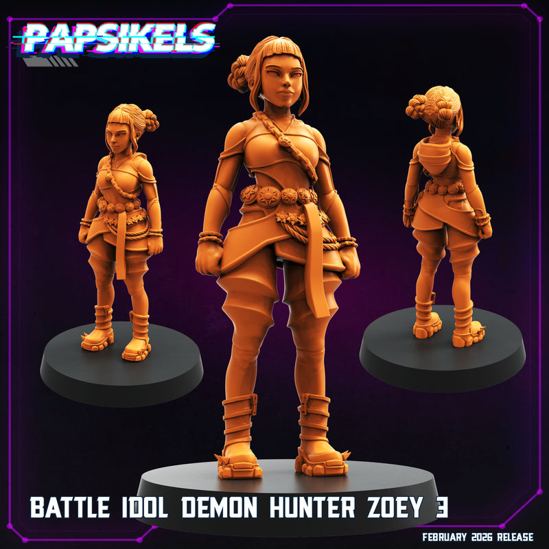 Battle Idol Demon Hunter Miniatures | Cyberpunk | Papsikels