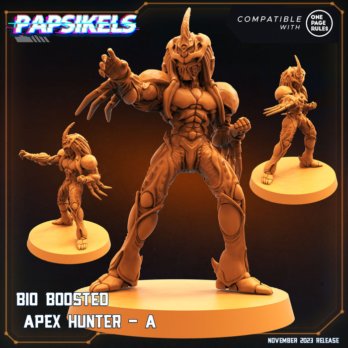 Bio Boosted Apex Hunter Miniatures | Skull Hunters 2 | Sci-Fi Miniature | Papsikels