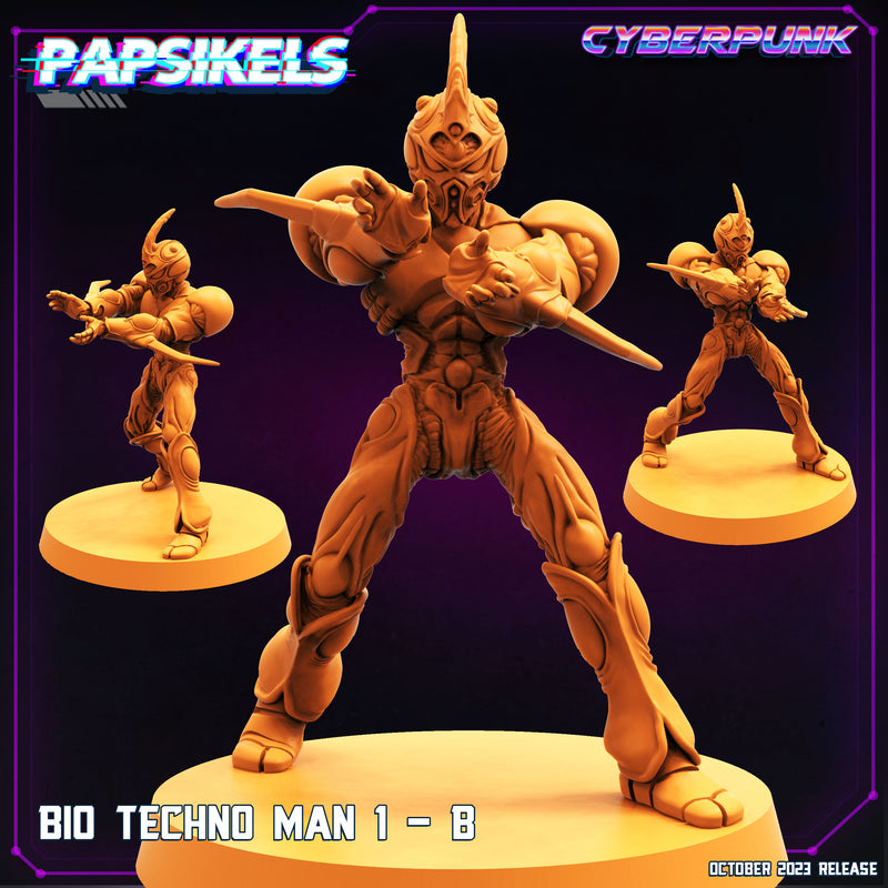 Bio Techno Man 1 Miniatures | Cyberpunk | Sci-Fi Miniature | Papsikels