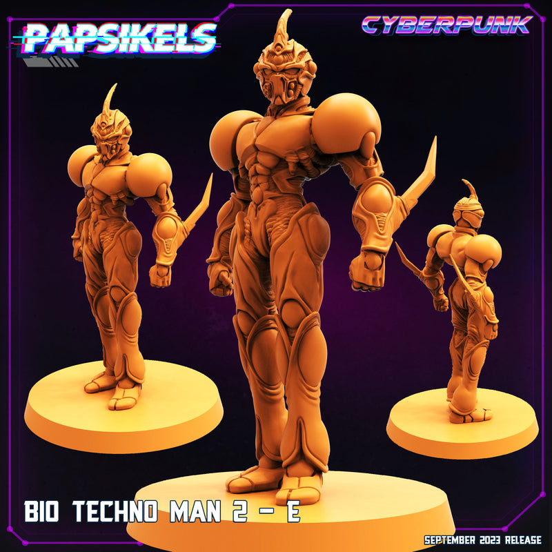Bio Techno Man 2 Miniatures | Cyberpunk | Sci-Fi Miniature | Papsikels