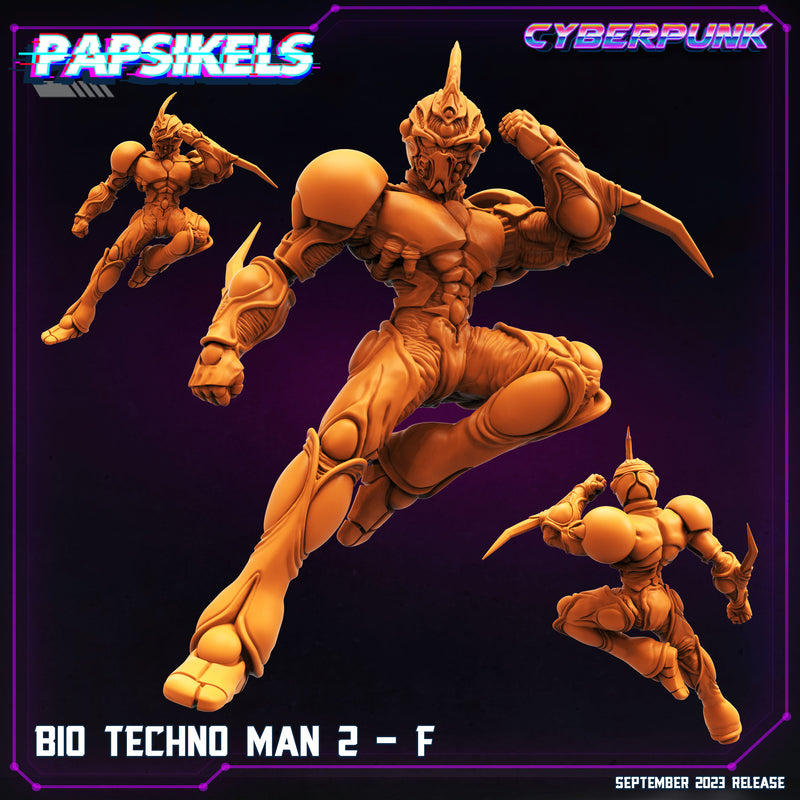 Bio Techno Man 2 Miniatures | Cyberpunk | Sci-Fi Miniature | Papsikels