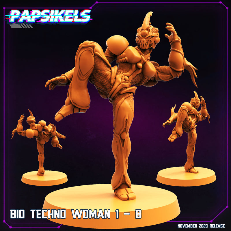 Bio Techno Woman Miniatures | Cyberpunk | Sci-Fi Miniature | Papsikels