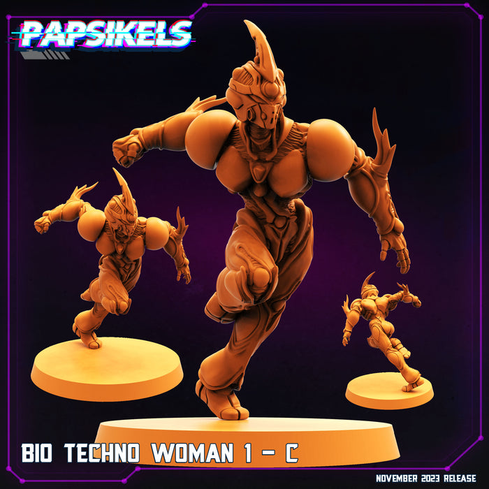 Bio Techno Woman C | Cyberpunk | Sci-Fi Miniature | Papsikels