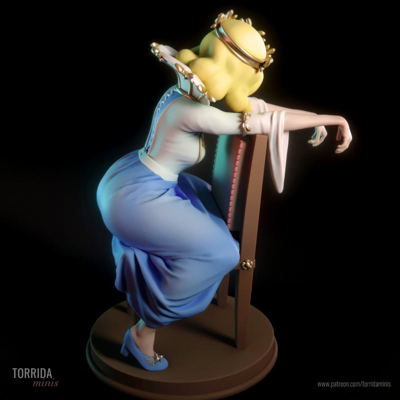 Queen Kate | Pin-Up Statue Fan Art Miniature Unpainted | Torrida Minis