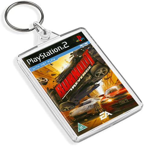 Retro Gaming Box Art Keyring - Gen VI P2 Console Style (Titles A-G)