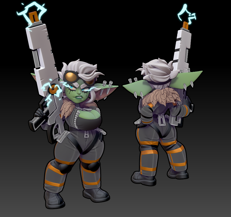 Goblin Quin (Sci-Fi) | Adventurer Season | Twin Goddess Miniatures