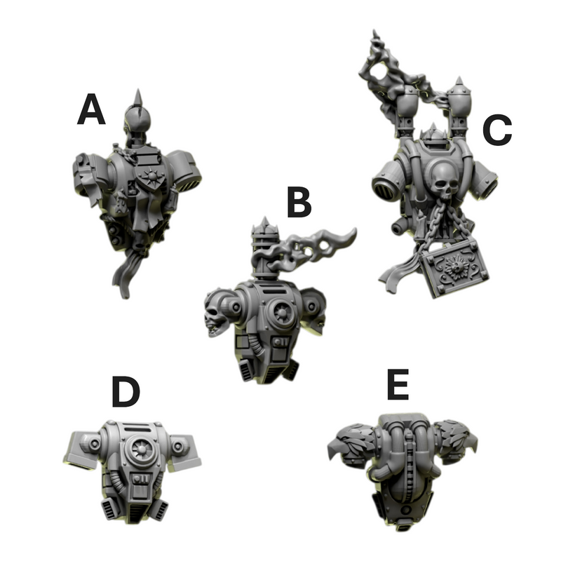 Backpacks 1 | Eternal Pilgrims | Conversion Bits For 28mm 32mm Sci-fi Marines