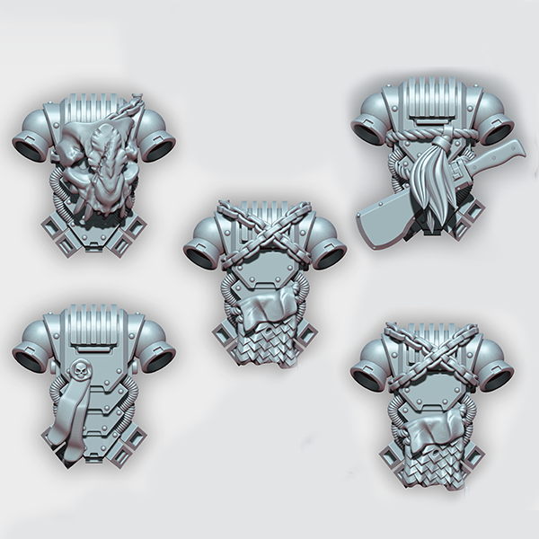 Space Warrior Backpacks B | Tyrant Hunters | Ratman Forge | Sci-Fi Grimdark Custom Bitz Wargaming Miniatures 28mm 32mm