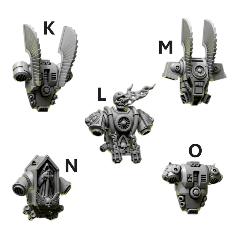 Backpacks | Eternal Pilgrims | Conversion Bits For 28mm 32mm Sci-fi Marines