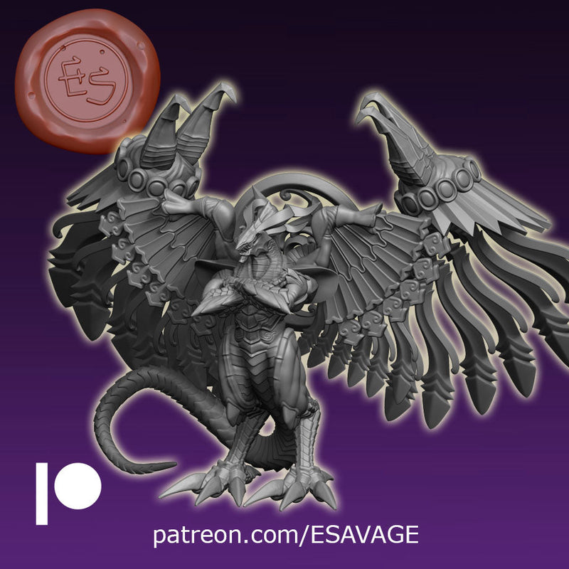 Bahamut | Fantasy Creature | Fantasy Miniature | Ethan Savage Studios TabletopXtra