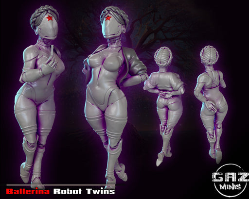 Ballerina Robot Twins | Specials | Fantasy Miniature | Gaz Minis TabletopXtra