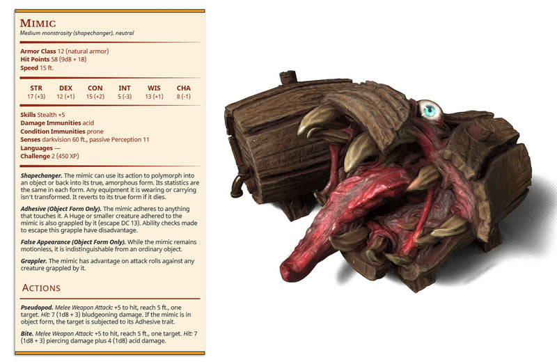 Barrel Mimic | Ninjas & Mimics | Fantasy Miniature | Printed Obsession TabletopXtra
