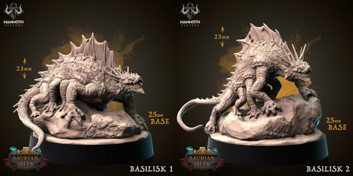 Basilisk Miniatures | Saurian Isle | Fantasy Tabletop Miniature | Mammoth Factory TabletopXtra