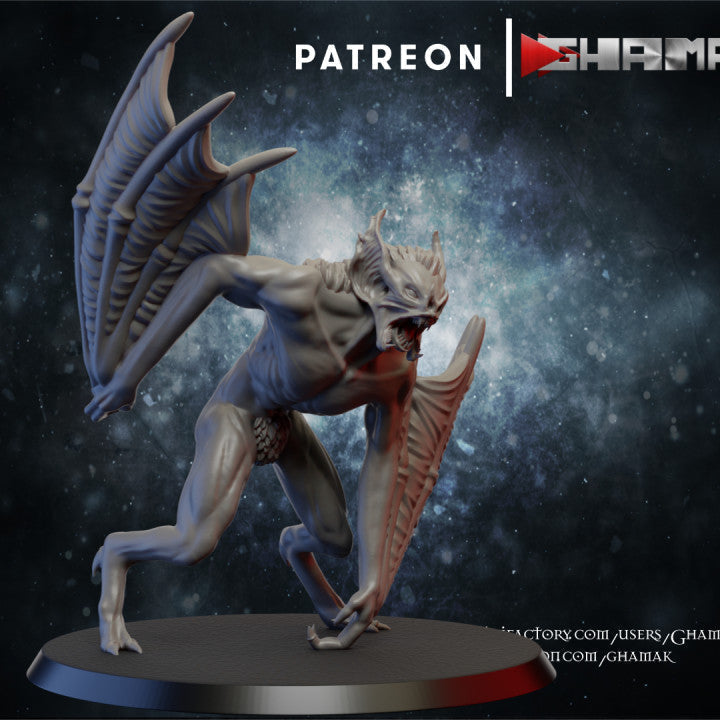 Bat Vampire 3 | Undead | Fantasy Miniature | Ghamak TabletopXtra