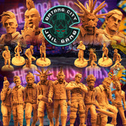 Batang City Jail Gang Miniatures (Full Set) | Sci-Fi Miniature | Papsikels TabletopXtra