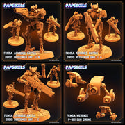 Battle Droid Miniatures | Droids Vs Crazy | Sci-Fi Miniature | Papsikels TabletopXtra