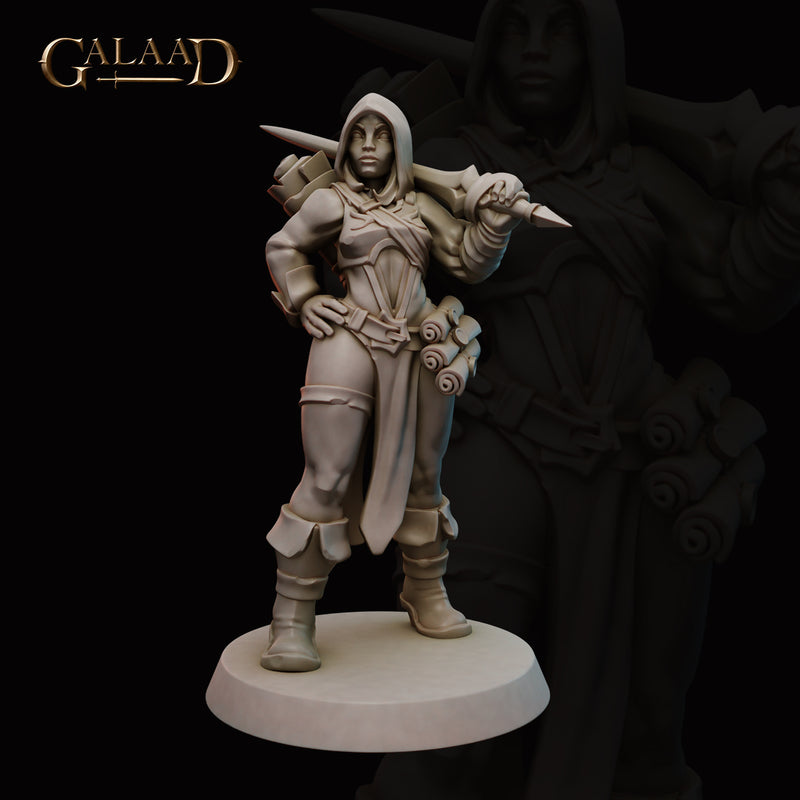 Female Mages and Fighters Miniatures | Fantasy | Galaad Miniatures
