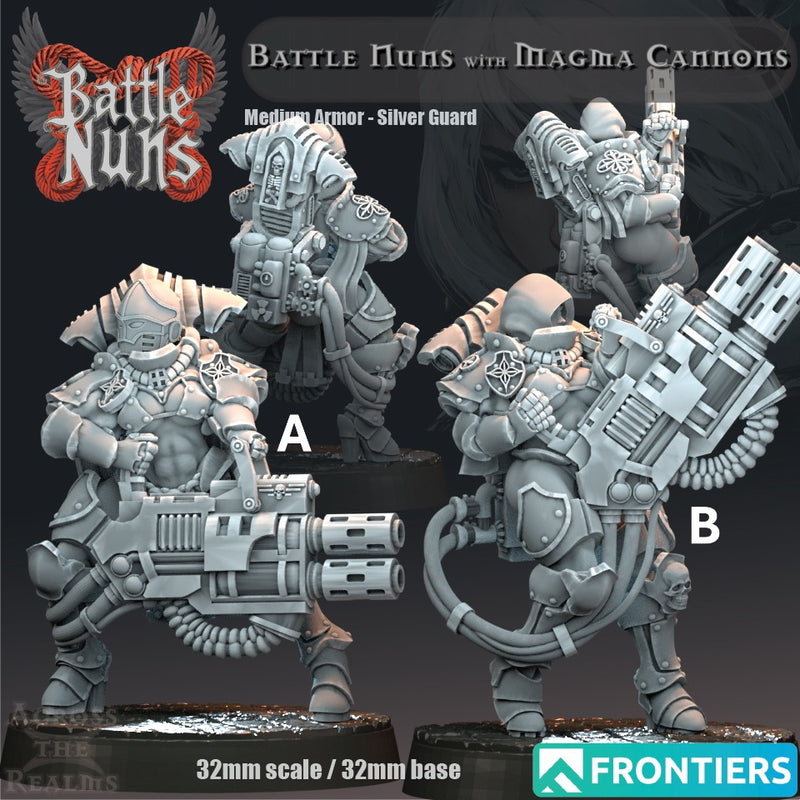 Magma Cannon Squad Miniatures | Battle Nuns | Across the Realms
