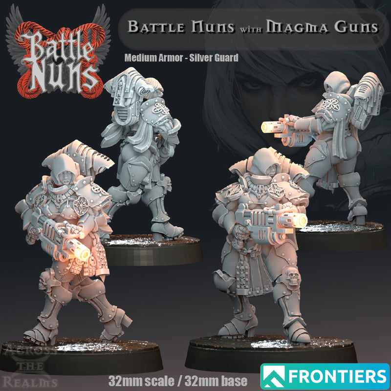 Magma Guns Squad Miniatures | Battle Nuns | Across the Realms