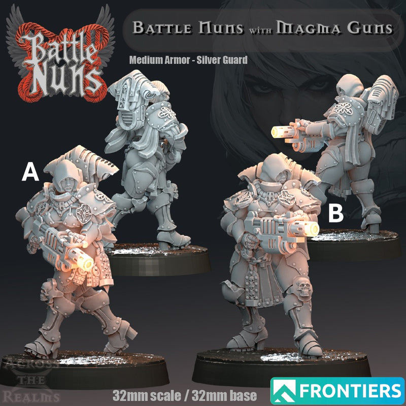 Magma Guns Squad Miniatures | Battle Nuns | Across the Realms