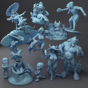 Beach Week Miniatures (Full Set) | Fantasy Miniature | Twin Goddess Miniatures TabletopXtra