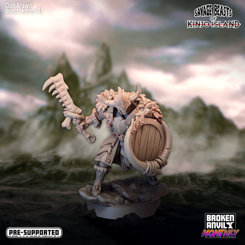 Beast Hunter A | Savage Beasts of Kinjo Island | Tabletop RPG Miniature TabletopXtra