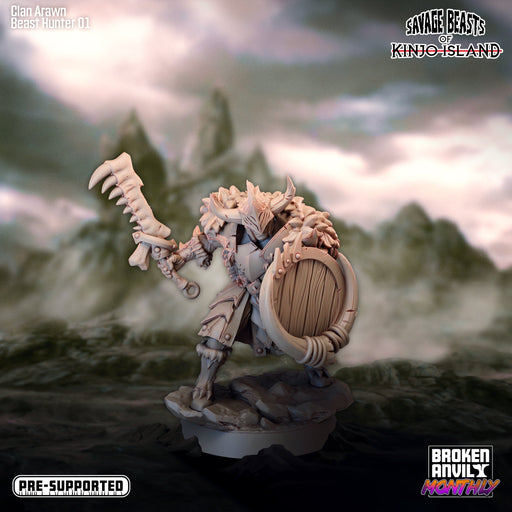 Beast Hunter A | Savage Beasts of Kinjo Island | Tabletop RPG Miniature TabletopXtra