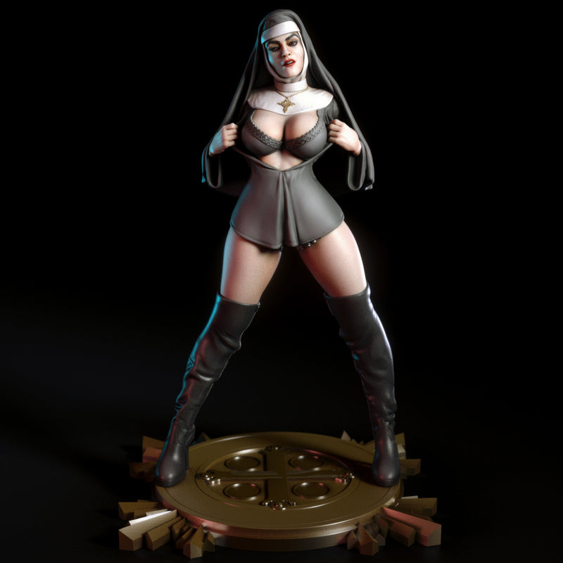 Beata | Pin-Up Statue Fan Art Miniature Unpainted | Torrida Minis