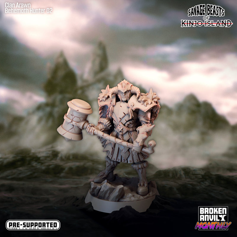 Behemoth Hunter B | Savage Beasts of Kinjo Island | Tabletop RPG Miniature TabletopXtra