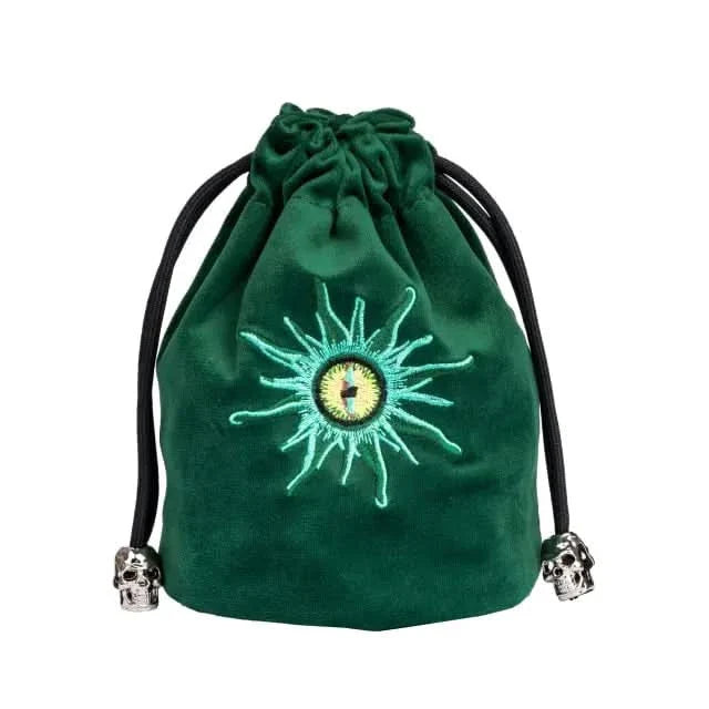 Beholder | Flannel Drawstring Dice Bag | Green