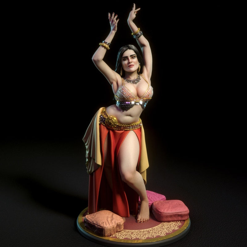 Belly Dancer | Pin-Up Statue Fan Art Miniature Unpainted | Torrida Minis